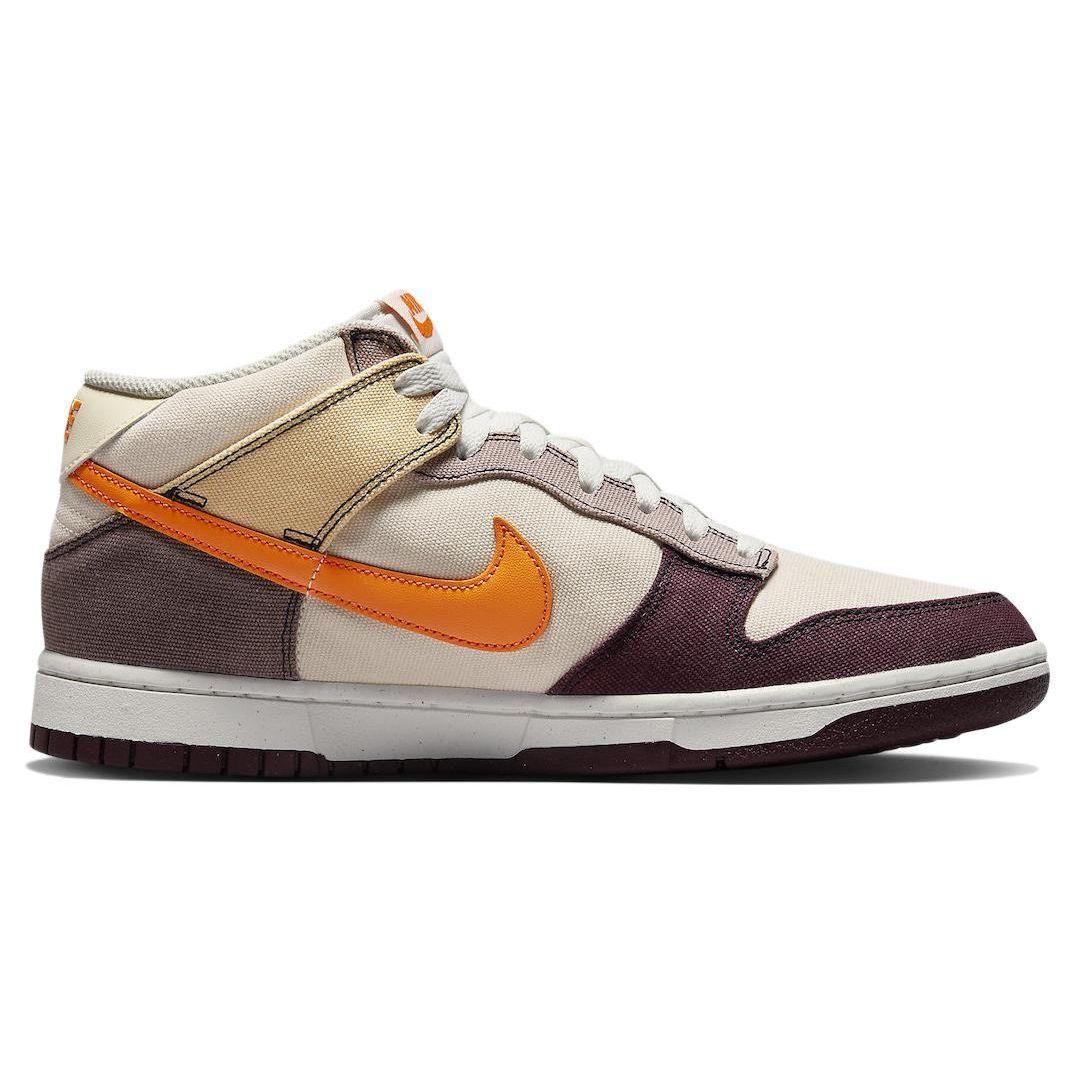 Мужские кроссовки Nike Dunk Mid Plum Coconut Milk Cream Celestial-Gold Plum-Eclipse — фото 2