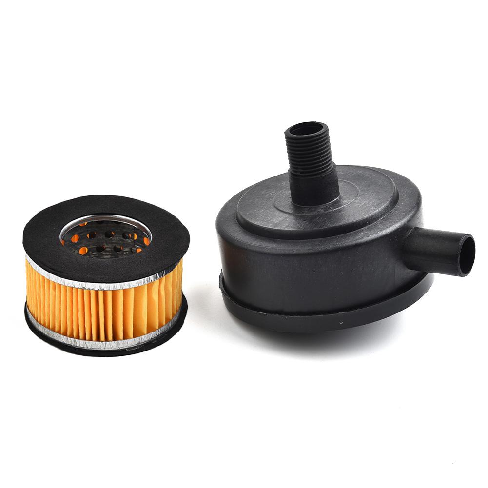 20mm Male Thread Air Filter Silencer Air Compressor Canister Filter Kit Muffler Plastic Replacement New Useful