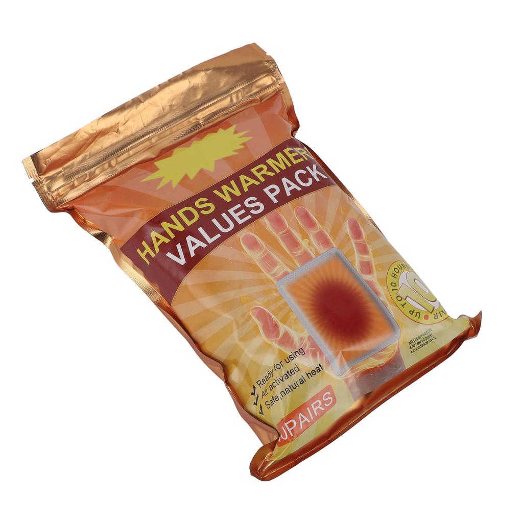 20Pcs Hand Warmer Disposable Self Heating Long Lasting Safe Adhesive Hand Warmer for Indoor Outdoor