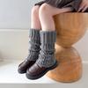 Fashion Knit Leg Warmers for Little Girls Knee High Socks for Dress Toddler Winter Slouchy Socks Thicken Warm Leggings