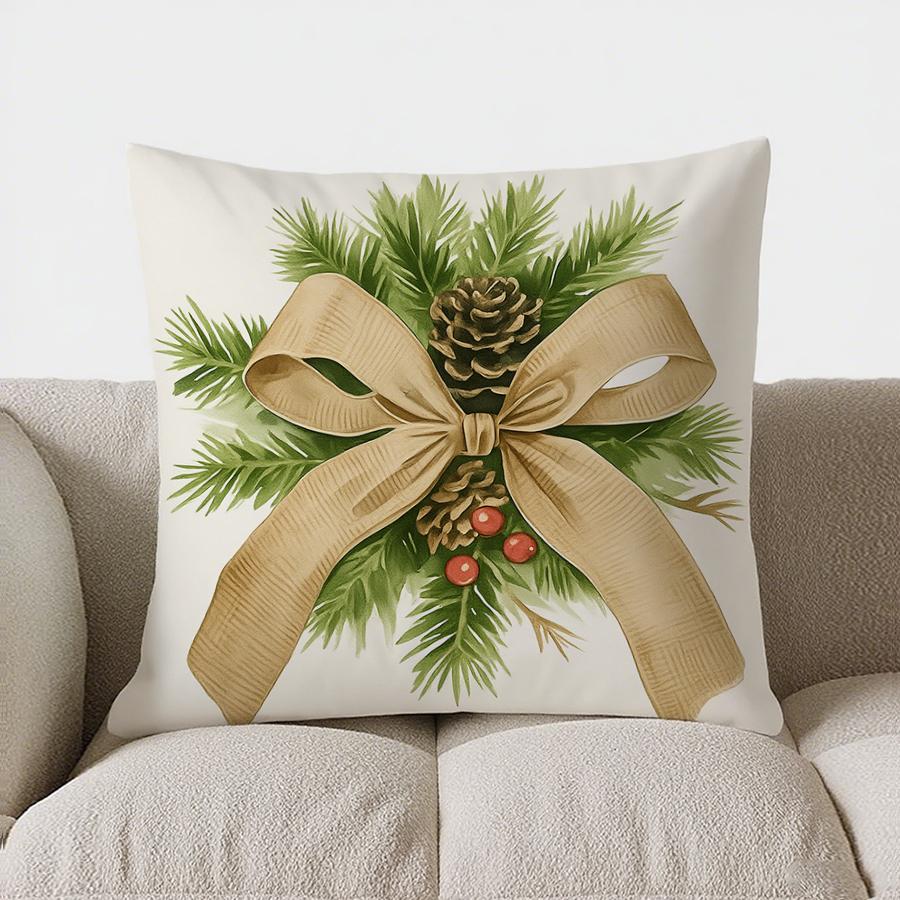 Home Decor Camouflage Gift Box Pillow For Festive Decor Pattern Cushion Cover Suitable For Sofa Bedroom Car Pillow Cover