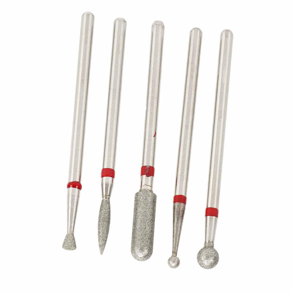 5 Type Nail Art Manicure Drill Bits Nail Drill Bits Pedicure Manicure Grinding Head Portable