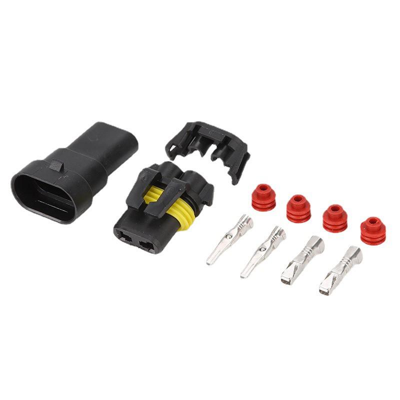 1/2Pcs 9005 Single Slot With Wire 10Cm Bulb Socket Headlight Fog Lamp Male Plug Adapter Waterproof Automotive Connector