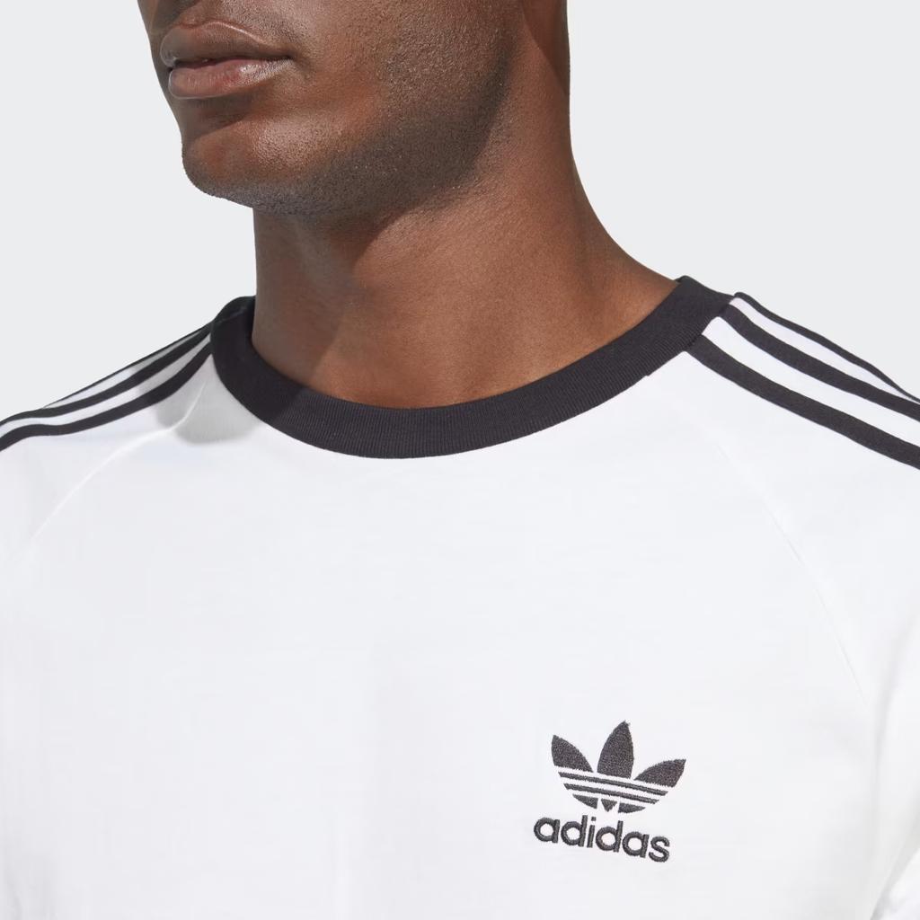 Adidas Adicolor Classics 3-Stripes Long Sleeve Tee White Men Streetwear IA4879