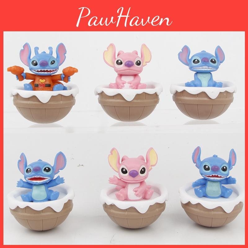 6pcs Action Figure Model Cartoon Displays Toy Cute Kids Birthday Gift
