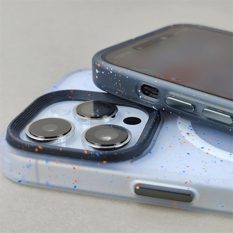 Magnetic Snap-On Phone Case IPhone 16 Pro Max 15 14 13 - Slim PC Cover With Scratch Resistant Matte Finish
