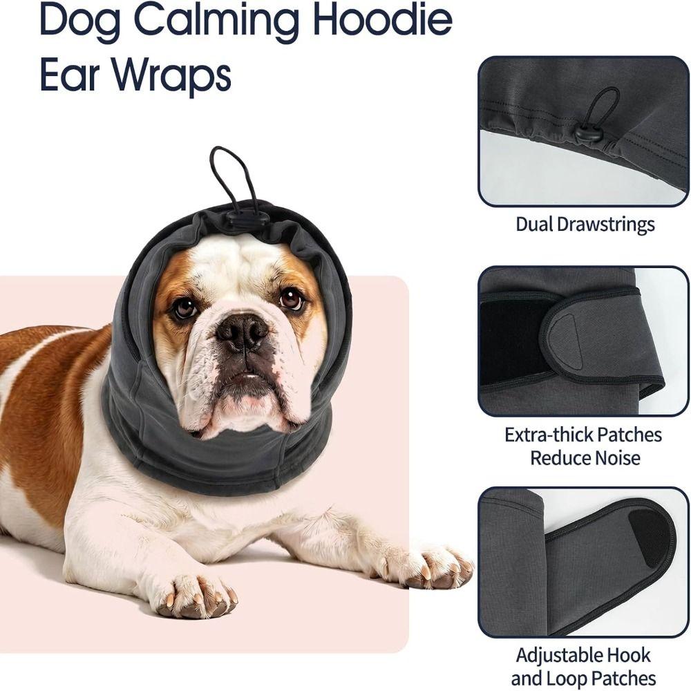 Breathable Dog Ear Muffs Thickened Dog Calming Hoodie Comfortable Noise Protection Earmuffs  Storms