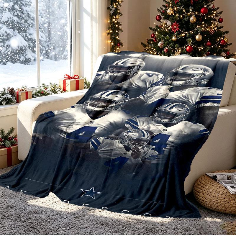 Dallas Cowboys Pattern Blanket for Home Decoration, Bed, Sofa, Car Travel, Camping, Suitable for All Seasons, Birthday Christmas Gift