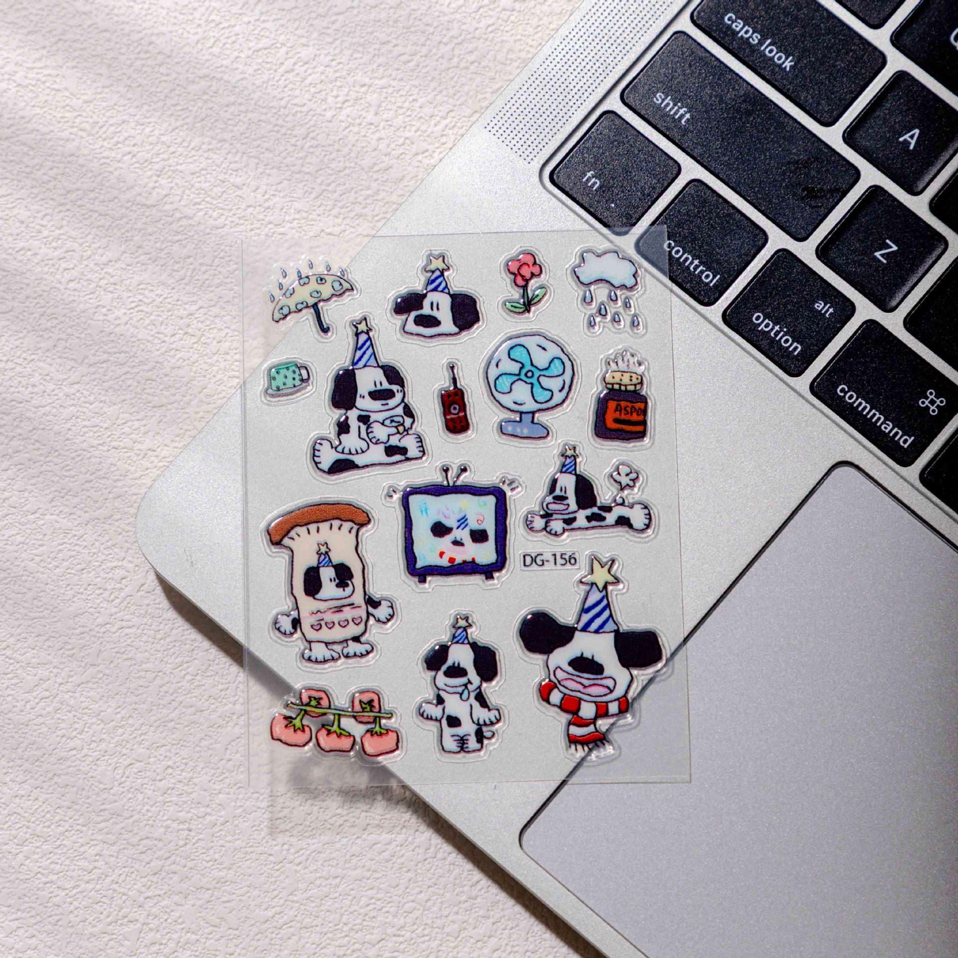 Cyansea Jelly Puppy Birthday Spot Stickers - DIY Phone, Case & Planner Decor. DG-156