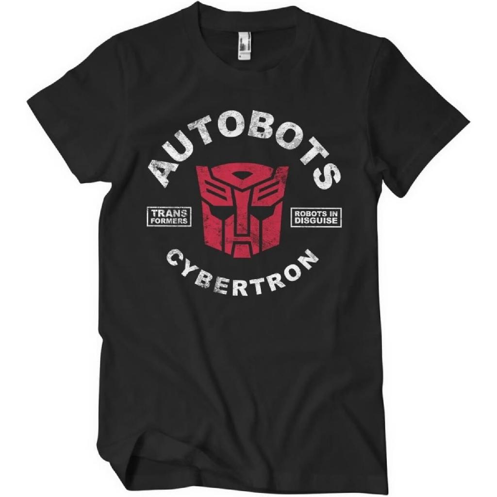 T-shirt Officiellement sous Licence Transformers Autobots Cybertron Homme Grande Taille (Noir), XXX-Large