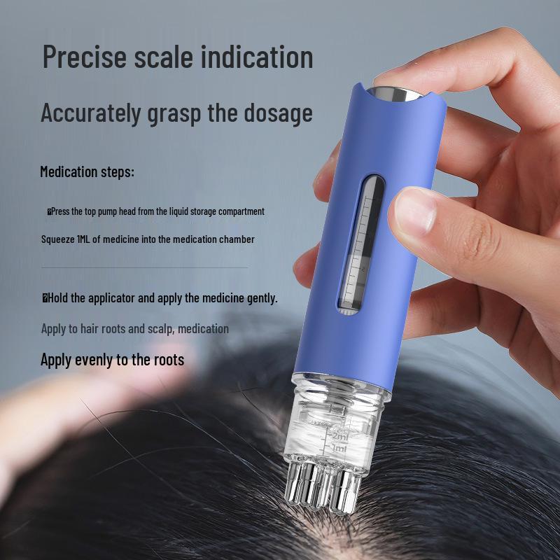 Hair Growth Scalp Roller & Comb Applicator for Minoxidil and Essential Oils