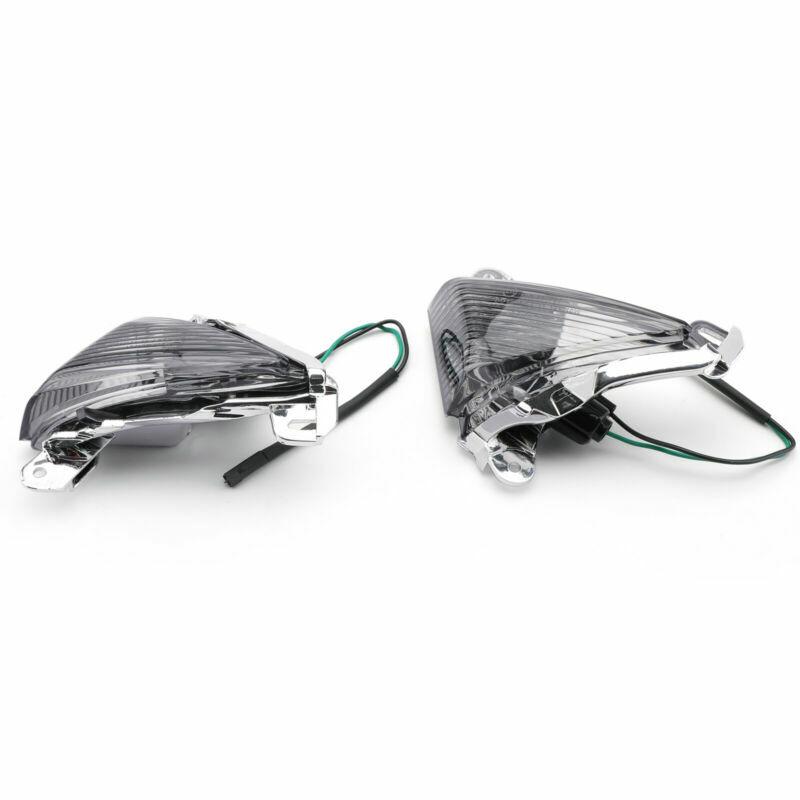 Front Turn Signals Lens For Kawasaki Ninja ZX6R ZX10R ZX14R EX650 ER-6N GTR1400