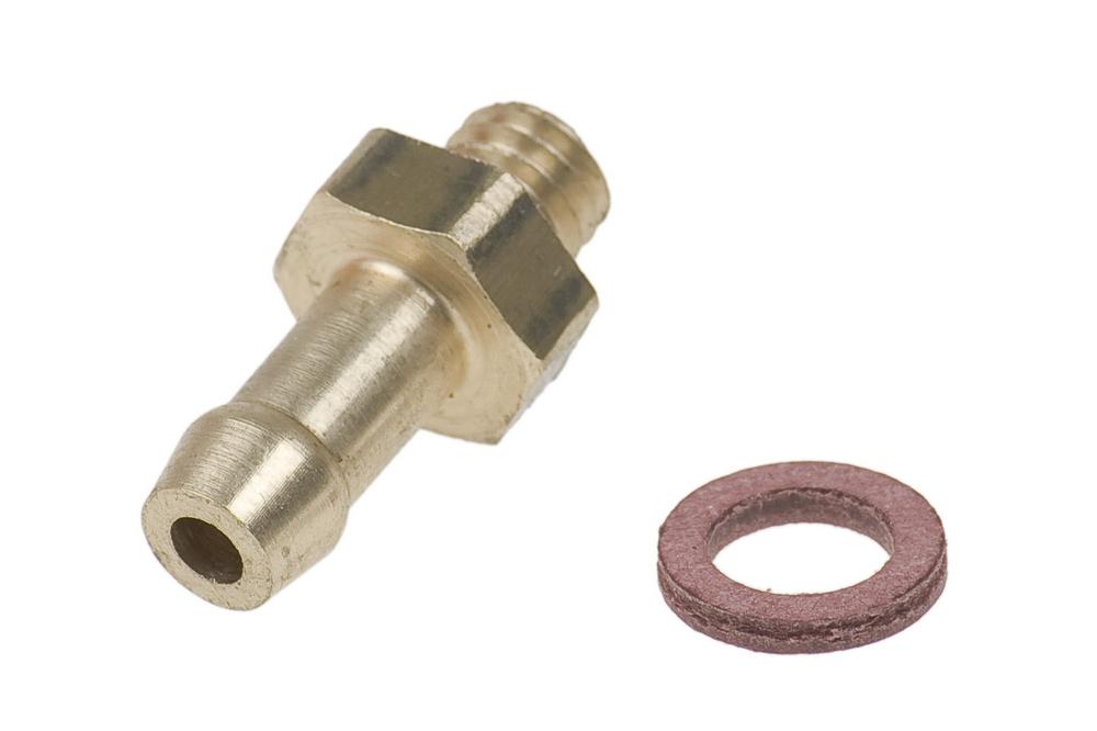 Polini 6x1 brass connector, screw-in (for vacuum)