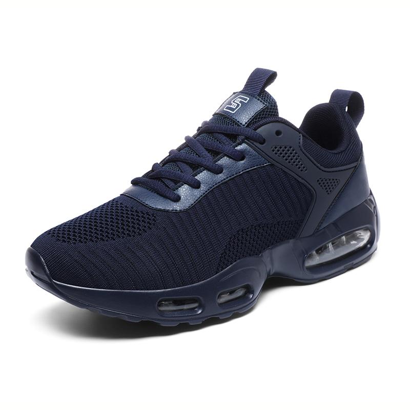 Men's air-cushioned casual sneakers Four seasons new breathable light outdoor racing running shoes students speed sports shoes