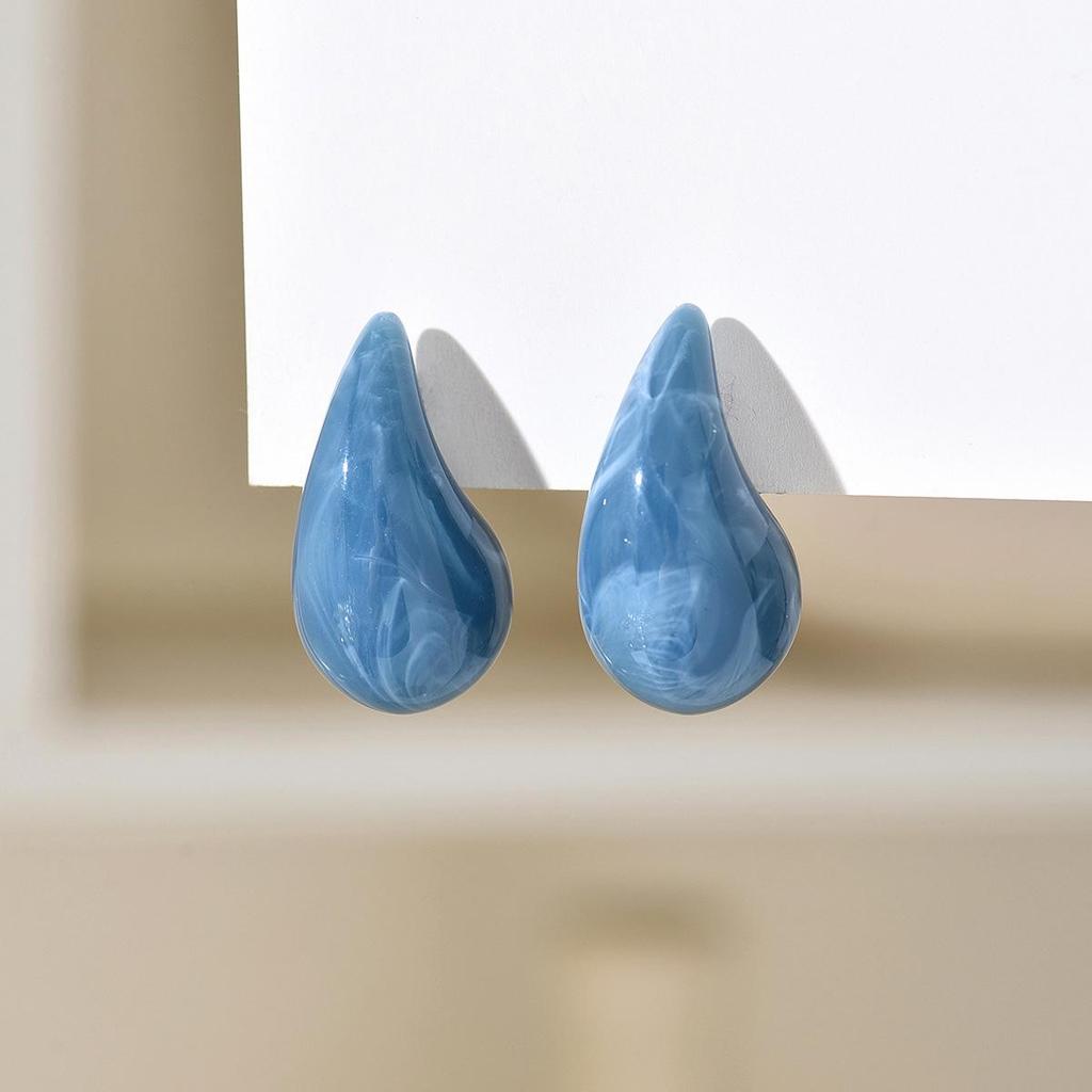 Plump Water Drop Acrylic Dangle Earrings - Simple & Fashionable Jewelry for Women