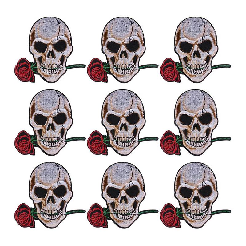 10 Pcs/lot Wholesale Embroidery Patch Iron On Patches For Clothing Patches On Clothes Jackets Decor Applique Sew Supplies