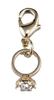 Jill Stuart Eternal Women's Matte Leather Key Case with Ring Motif and Original Charm (JSLW0DK1)