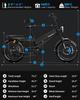 Tesway X7 AWD Electric Bike, Peak 3000W Dual Motor, 52V 60Ah Battery, Range 300km, 20*4.0'' Tires, 7 Speed, 8A Charger