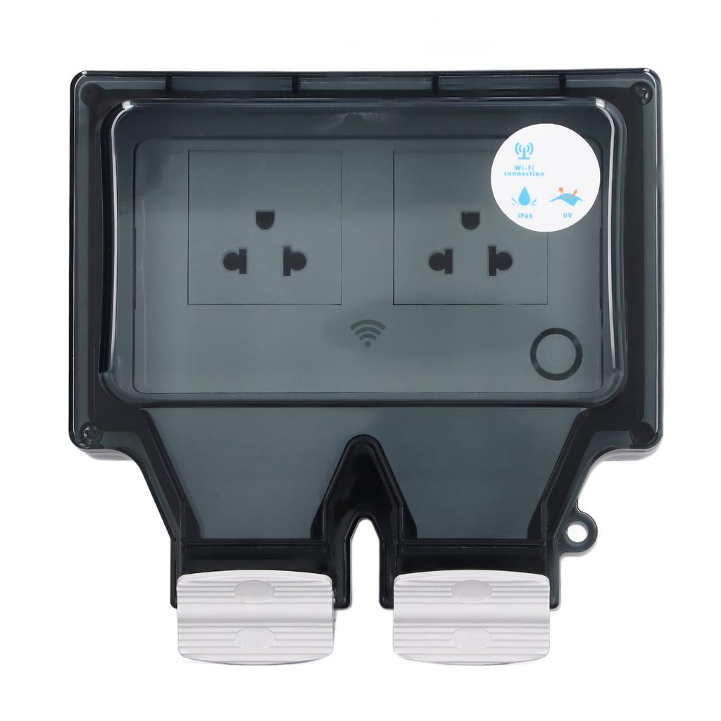 Outdoor Outlet WIFI IP66 Waterproof Socket With Timer for Patio Garden US Plug 110?250V 16A