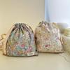 Embroidered Bow Drawstring Bag, Multipurpose Storage Box, Portable Travel and Household Dust Bag, Mom and Diaper Bag
