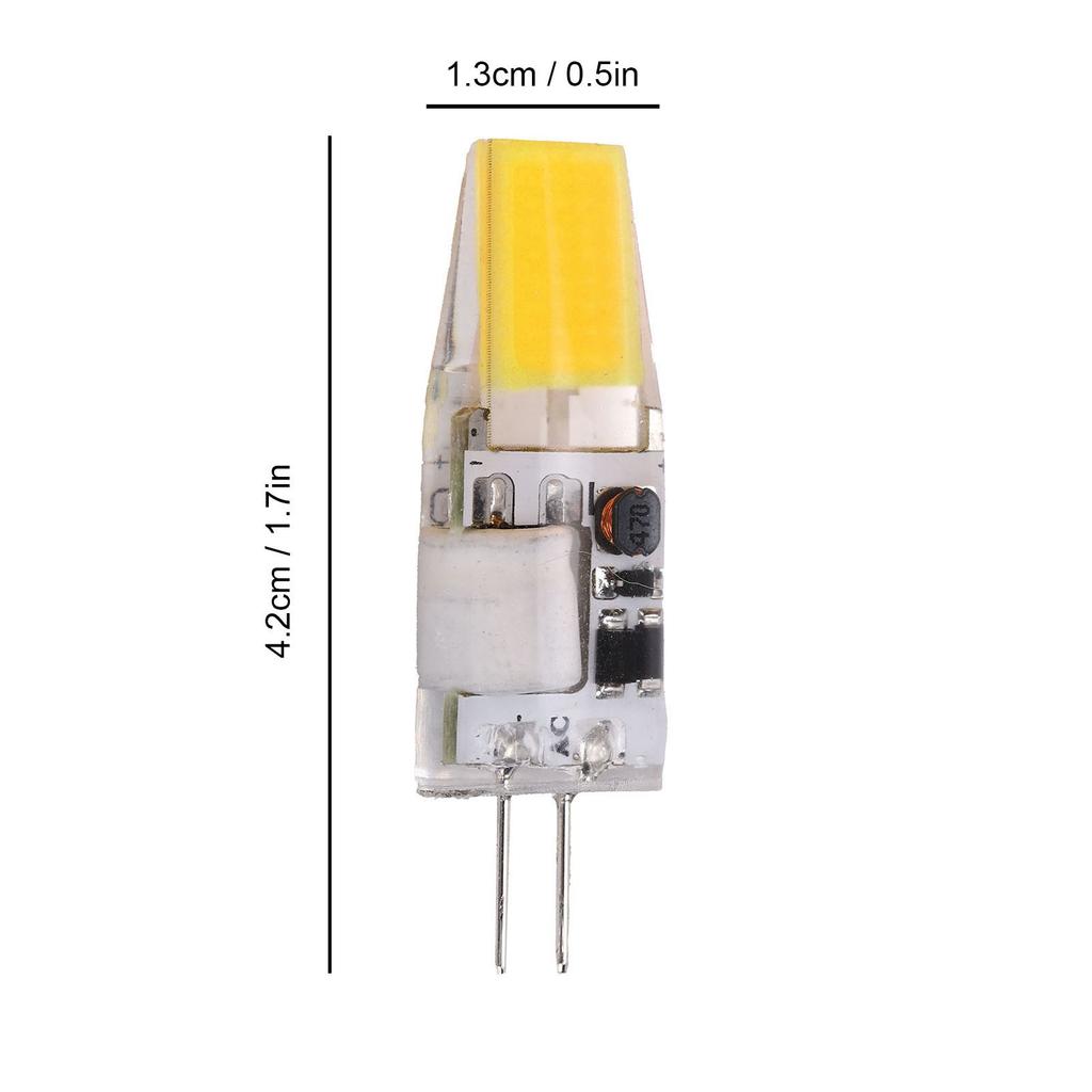 G4 COB LED Bulb 5W 600LM Silicone Mini Lamp AC12V Energy Saving Chandelier Cabinet Crystal Light Home Decorative Lighting