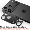 Metal Camera Lens Protector For iPhone 17 Pro Max Aluminum Camera Lens Ring Case for iPhone17Air 16 15 14 12 13 Protect Lens Cap
