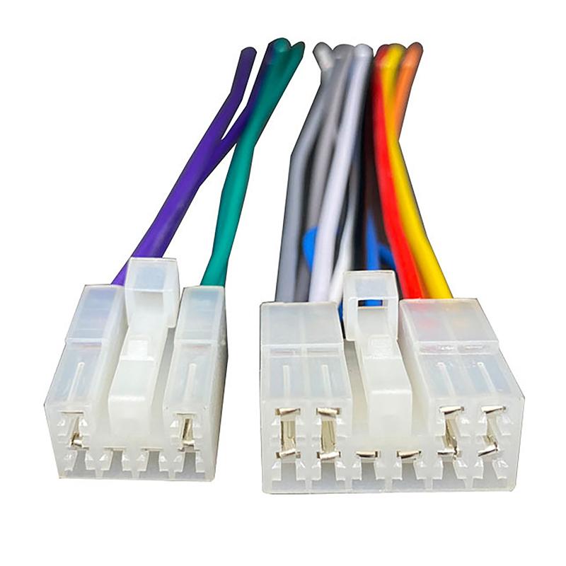 Professional 2Pcs Car Radio Stereo CD Player Wiring Harness Cable Installation Kit for Toyota Car Accessories Supplies Products