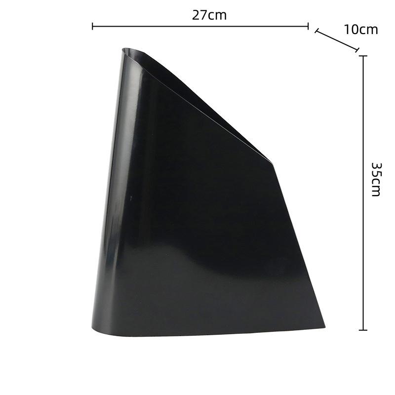 Silver Metal Vase Beveled Trapezoidal Metal Handicrafts Flower Arrangement Accessories Flower Pot Home Decoration Accessories