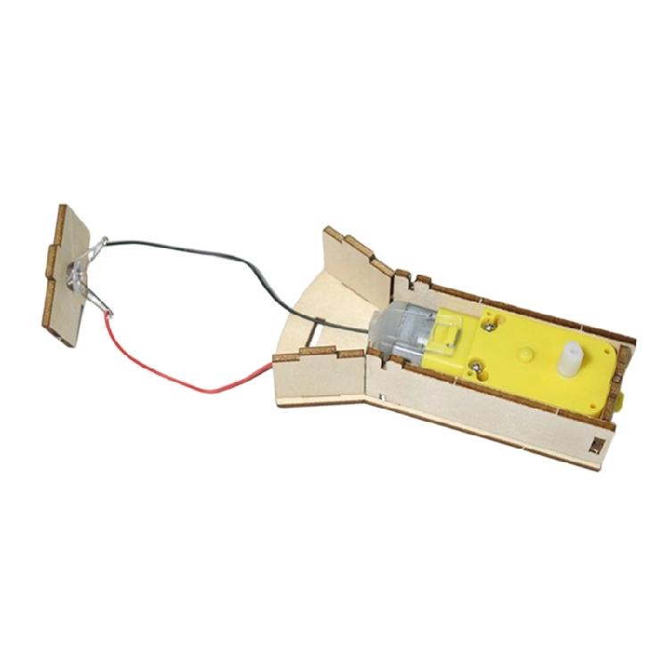 Educational Hand Powered Generator Model Wooden Flashlight Set Physics Learning Toy For Children Science Project
