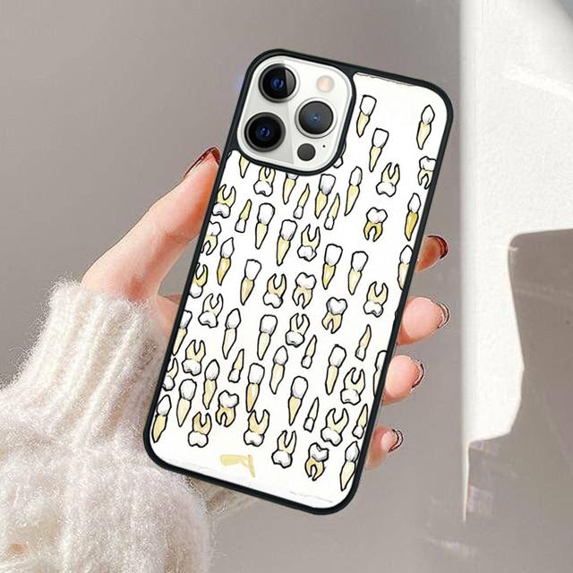Dentist Tooth Pattern Phone Case For Apple iPhone 17 Air Pro Max Plus Coque For iPhone 17 Air 14 15 16 13 12 Max Cover