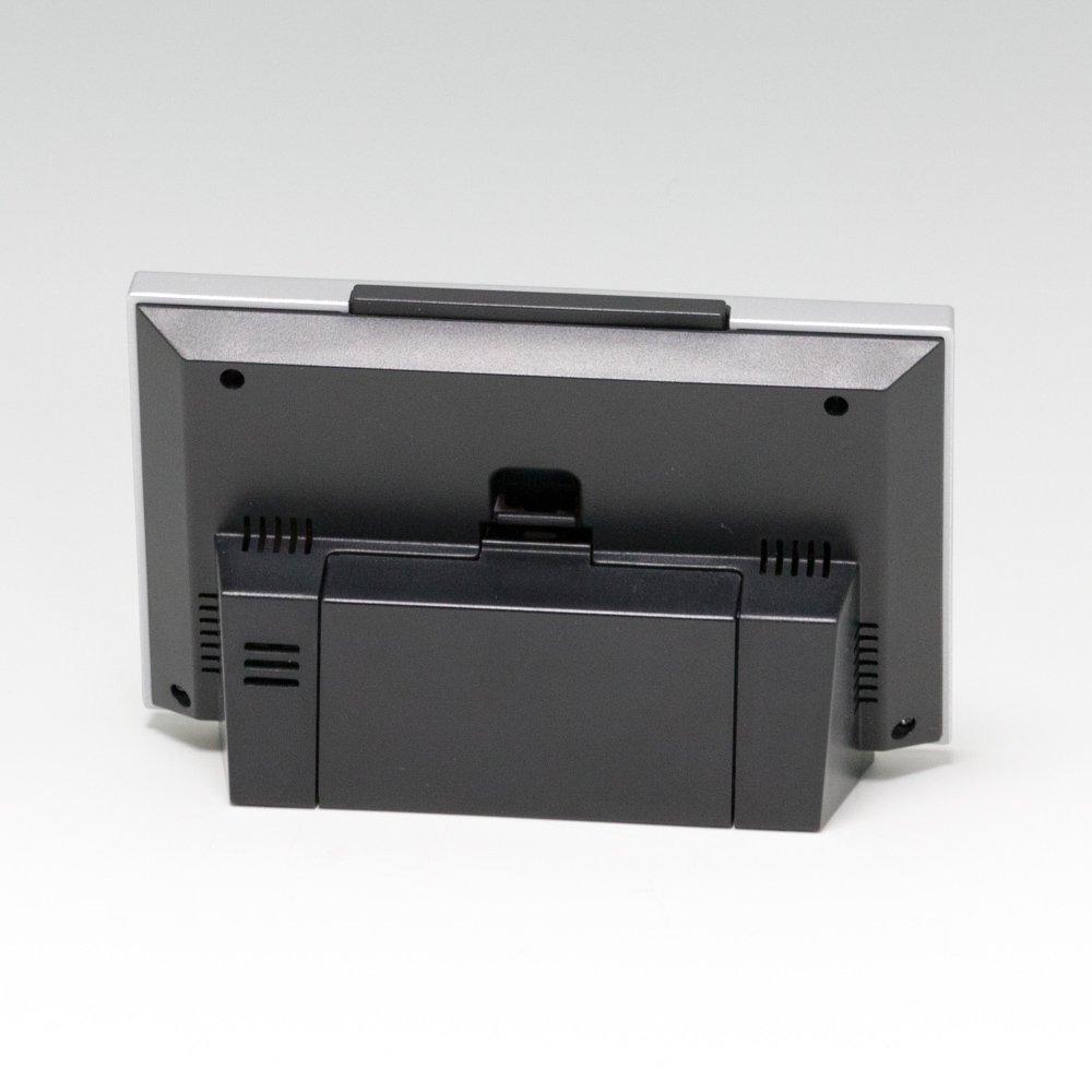 Seiko Clock Alarm Clock Radio Digital Automatic Lighting Calendar Temperature Display Silver Metallic SQ780S SEIKO