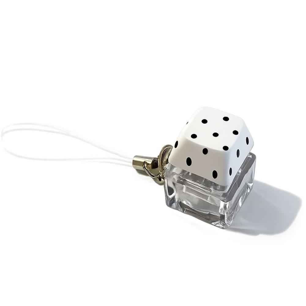Polka Dot Finger Keyboard Caps DIY Keyboard Pinch Toy Relaxing Fidget Keychain