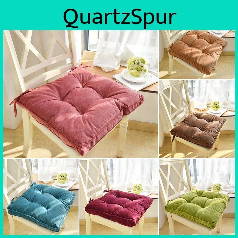 Soft And Resilient Square Chair Cushion Pad Available In Seven Vibrant Colors