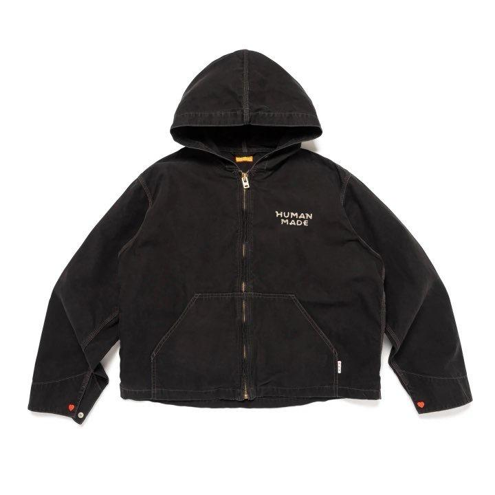 Trendsetter Brand HUMAN HM Heart Embroidered Loose Hooded Jacket L