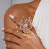 French Style Snowflake Earrings Personality Exaggerated Ear Studs  Special Occasions
