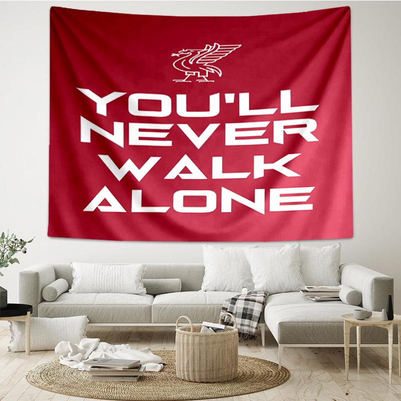 Liverpool Football Club Print Wandkleed, Achtergrond, Eenvoudige Installatie, Ideaal voor Slaapkamer, Kantoor & Woonkamer, met Esthetische Wanddecoratie.