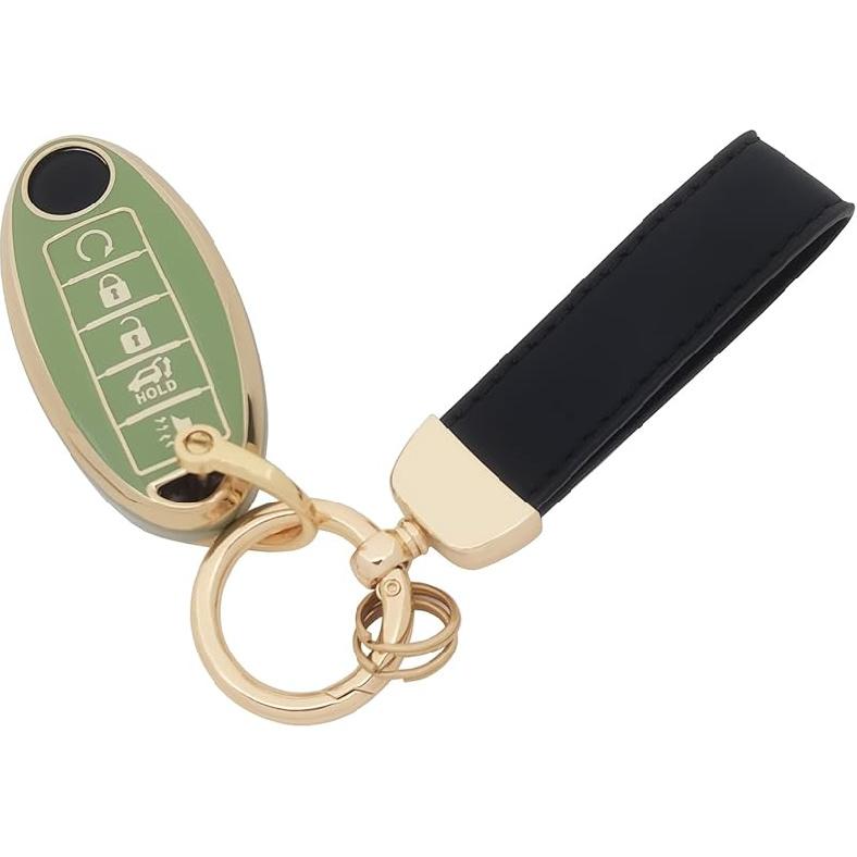 TPU Key Fob Cover fit for Infiniti JX35 Q50 Q60 QX80 for Nissan Altima Murano Pathfinder Maxima Rogue Key Fob