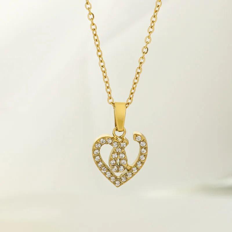 Elegant Women's T-Shaped Titanium Steel Necklace - Light Luxury Style Clavicle Jewelry