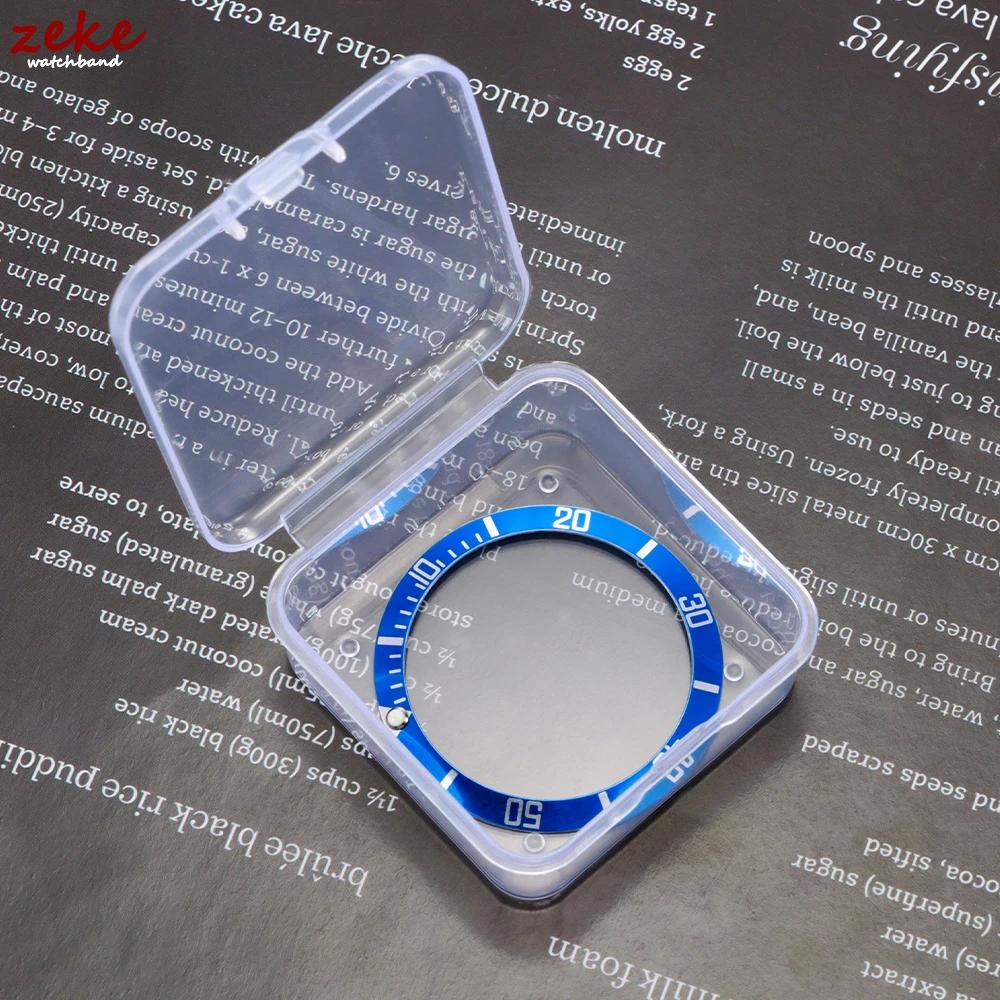 Ceramic Aluminum Watch Case 37mm Alloy Watch Bezel Insert Ring Slope for Rolex Water Ghost Diving Men Watch Accessories Parts