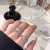 Meteor Ring Female Niche Design Light Luxury High Sense Cold Wind Inlaid Zircon Small Fragrant Wind Star Opening