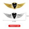 New 3D Wings Metal Shield Logo Metal Sticker Decorate Car Accessories For Nissan Qashqai X J10 J11 Trail Tiida Juke Teana Pulsar