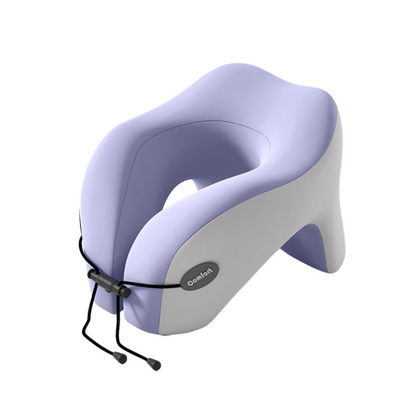 Almofada de Viagem em Espuma de Memória em Forma de U para Suporte de Pescoço