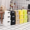 3Pcs/Set Simulation Storage Box 1:12 Miniature Scale Three-Piece Stacking Design Smooth Edges Safe Play Storage Organizer Dollhouse Accessory