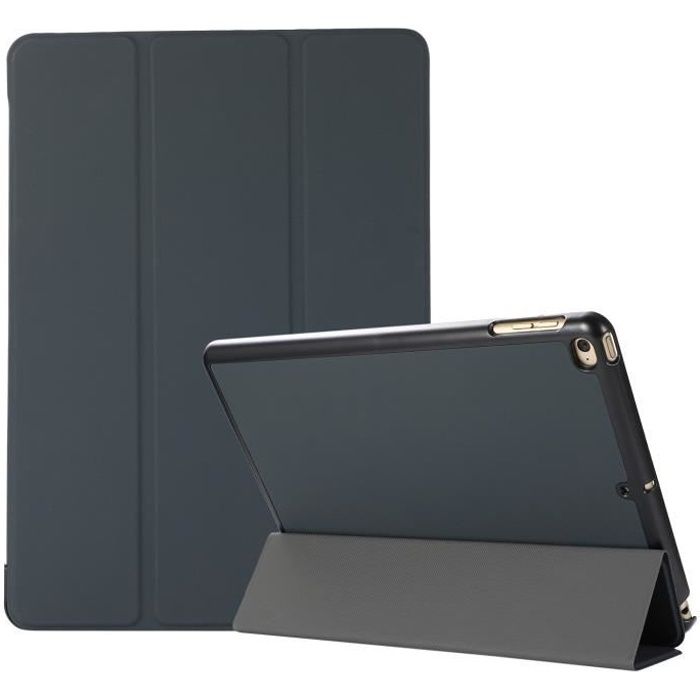 Housse Étui iPad 9.7 - HOOXSPEED - Coque Protection - Support à Trois Volets - Magnétique - Ultra Mince