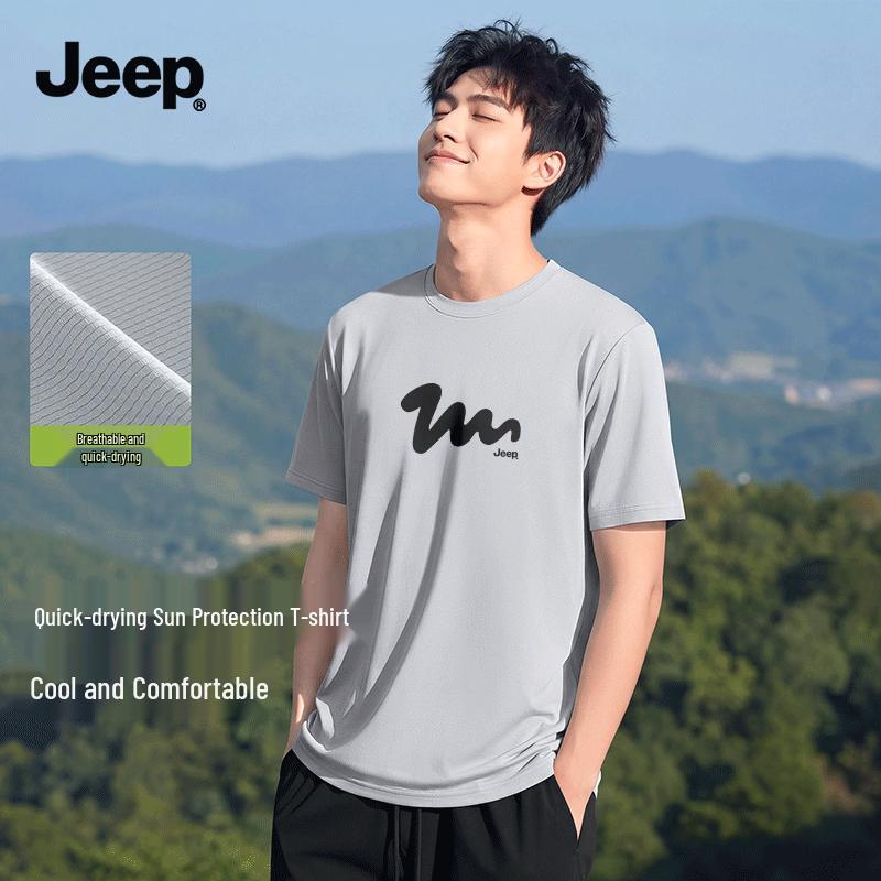 JEEP Men s Quick-Dry Outdoor Sport T-Shirt 5XL