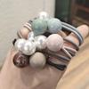 New Minimalist Hair Band Hairpin for Girls To Style Their Hair Elastic Hair Accessory with A Leather Cover