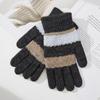 Men's Purl Knitted Thermal Gloves Wool New Style Cold-proof Cycling