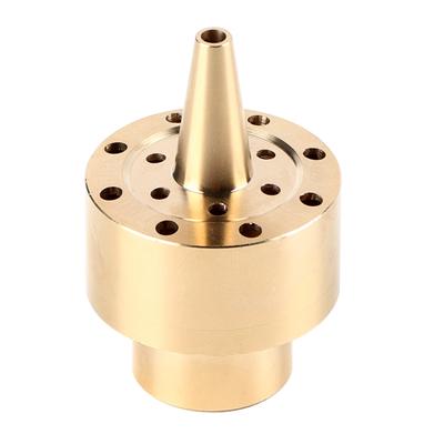 1 4    1 2    3 4 Messing Säule Gartenteich Brunnen Wasser Düse Sprinkler Sprühkopf Gold