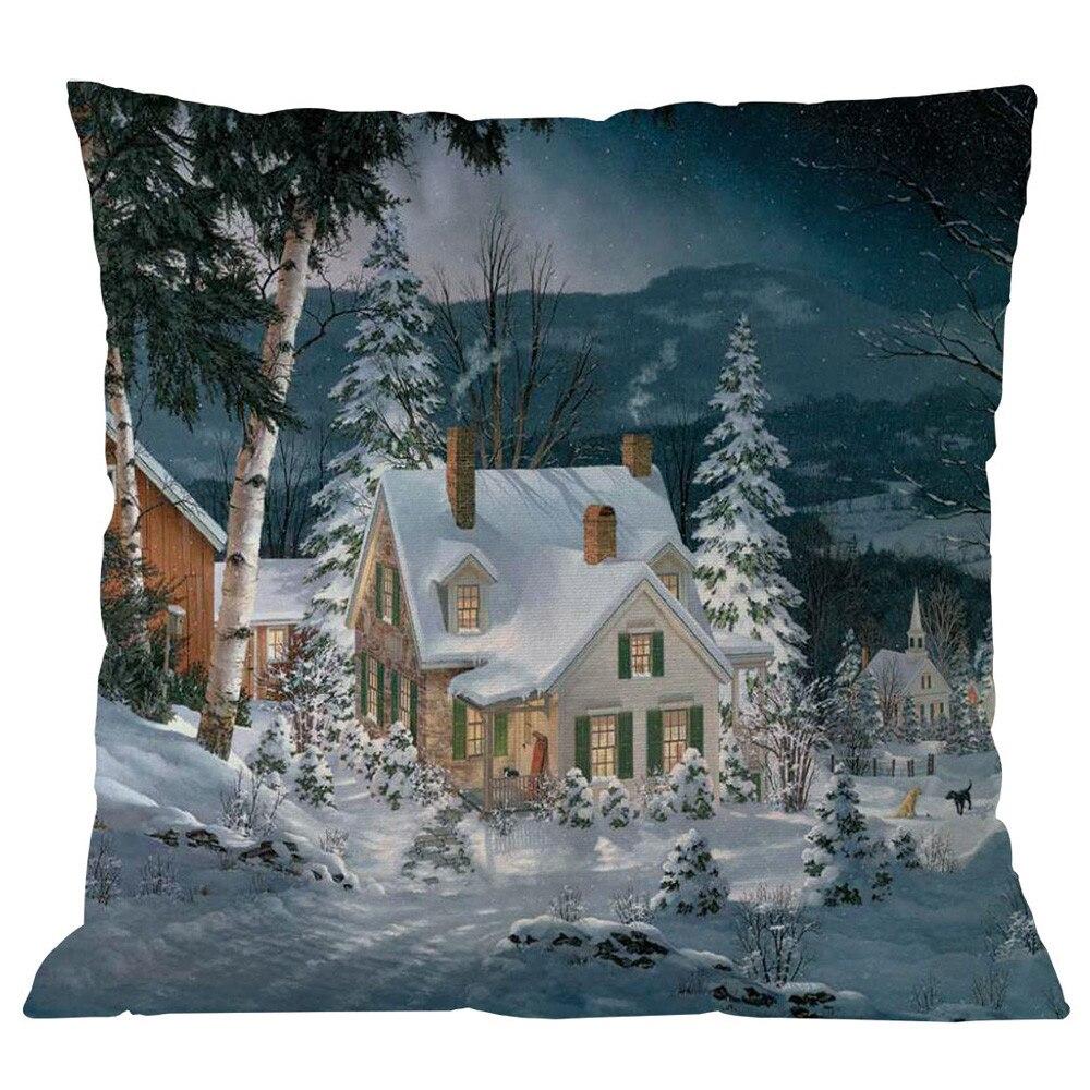 Bedroom Living Room Cushion Cover Home Decor Pillowcase Christmas Sofa