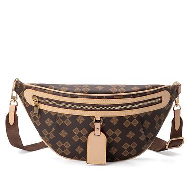 New Large-capacity Portable Travel Women's Bag Fashionable Commuter Versatile Shoulder Bag Light Luxury Wind Car Poker Pattern Armpit Bag